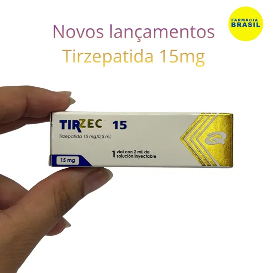 Tirzec Quimfa tirzepatida 15mg ampola 4 aplicações